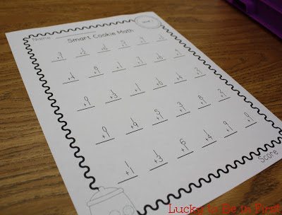 example of smart cookie math worksheet | Lucky Learning with Molly Lynch 