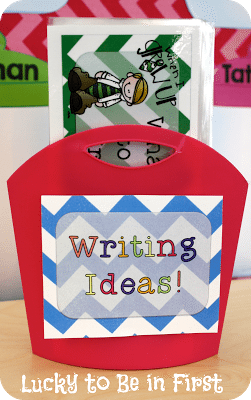 a bucket of writing ideas | Lucky Learning with Molly Lynch 