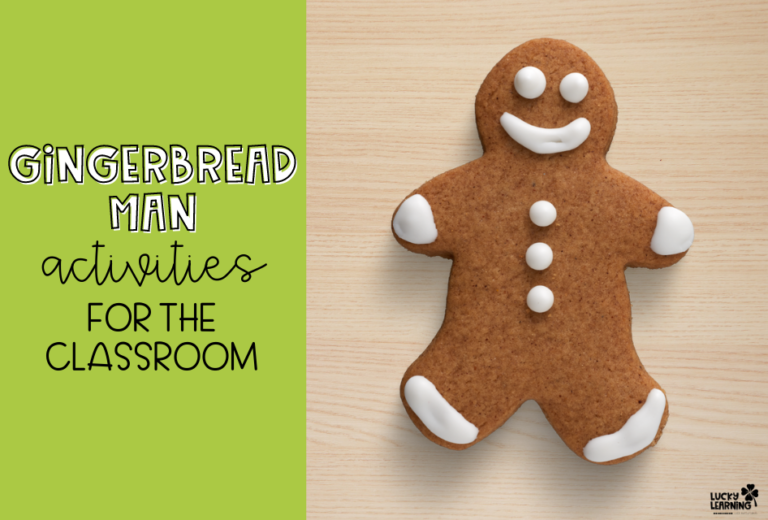 Gingerbread Man Activities for the First Grade Classroom | Lucky Learning with Molly Lynch