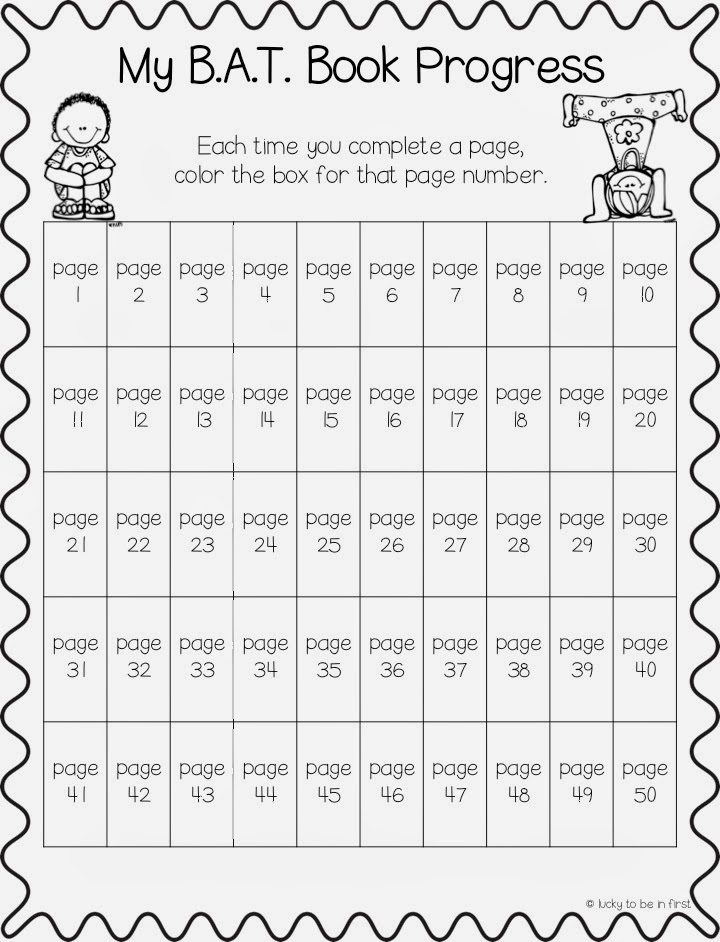example of a fast finisher book for kindergarteners with progress tracking | Lucky Learning with Molly Lynch 