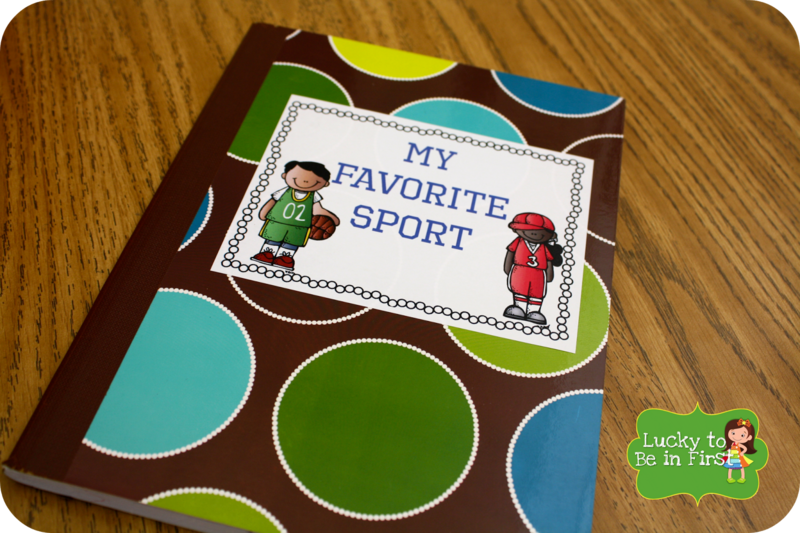 using a class journal to write about my favorite sport | Lucky Learning with Molly Lynch 