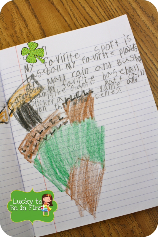 example of a student's writing and drawing in a journal | Lucky Learning with Molly Lynch 