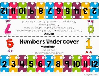 numbers undercover game for math time in the classroom | Lucky Learning with Molly Lynch 