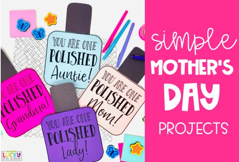 mother's day classroom activities for elementary students easy printable | Lucky Learning with Molly Lynch