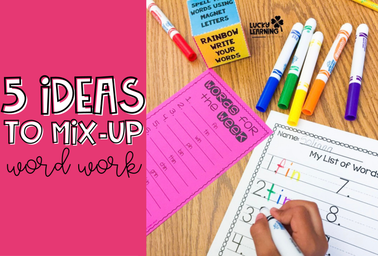 Daily 5 Word Work Ideas for 1st Grade: 5 Fun Activities to Try | Lucky Learning with Molly Lynch