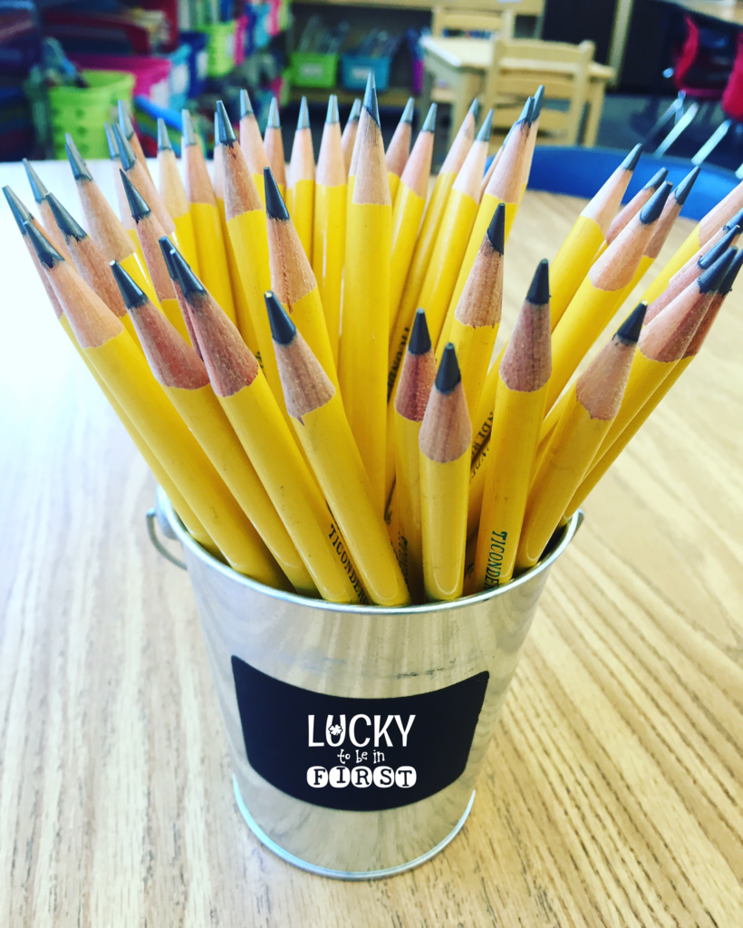 Laddie Pencils - 1st Grade Essential Supply List {Lucky to Be in First}