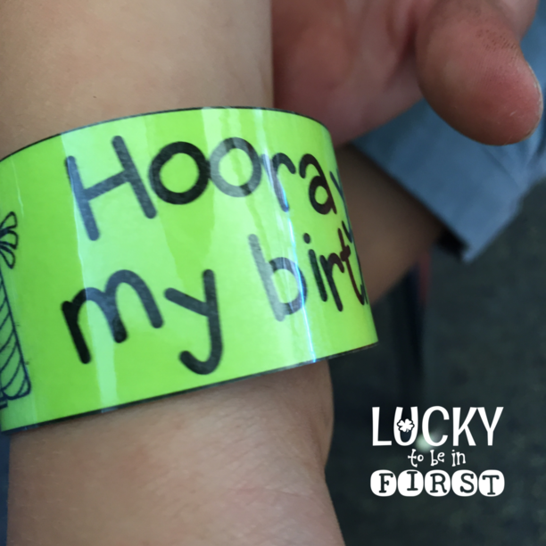 Brag Bracelets Birthday Lucky to Be in First