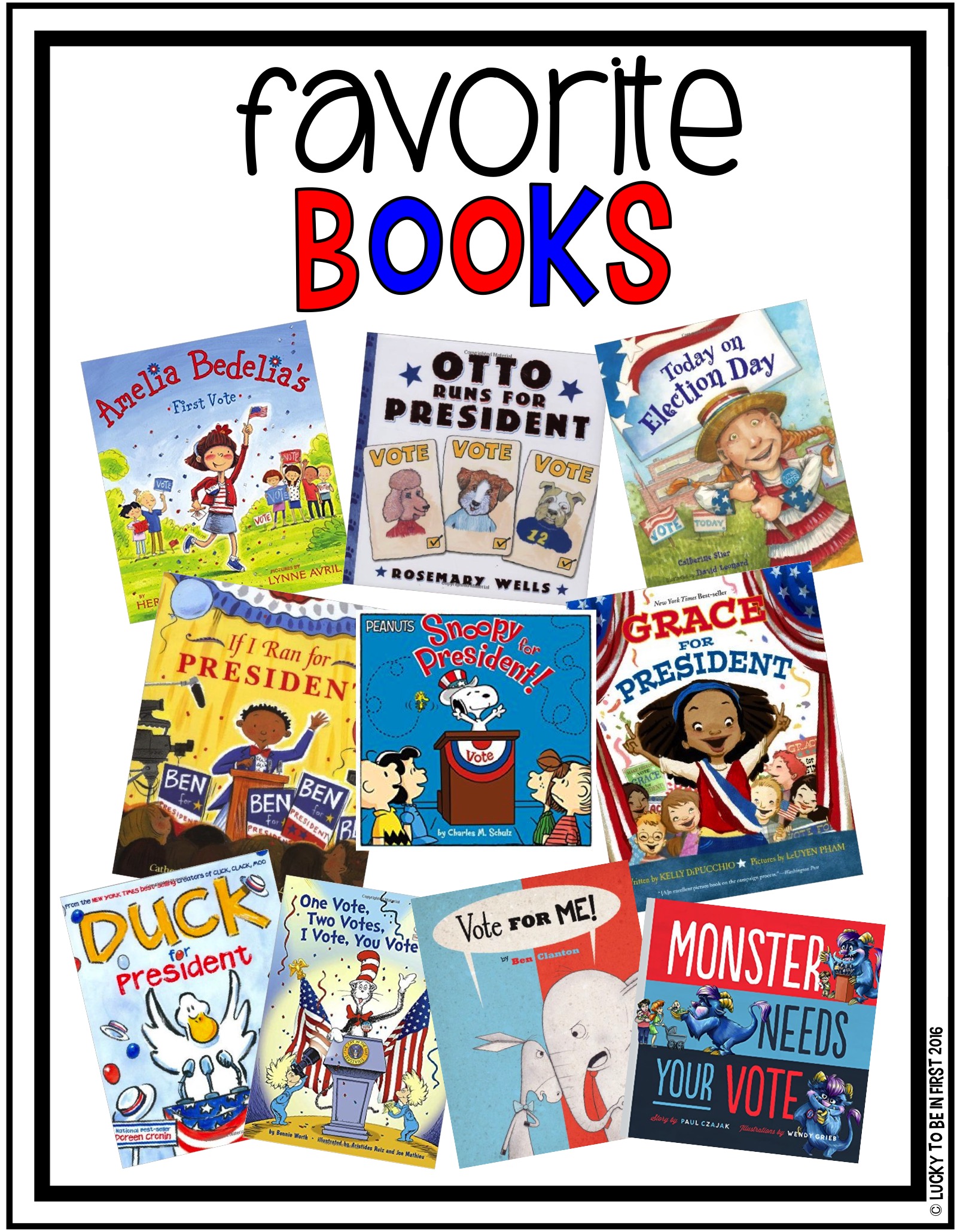 best election books for elementary students | Lucky Learning with Molly Lynch 