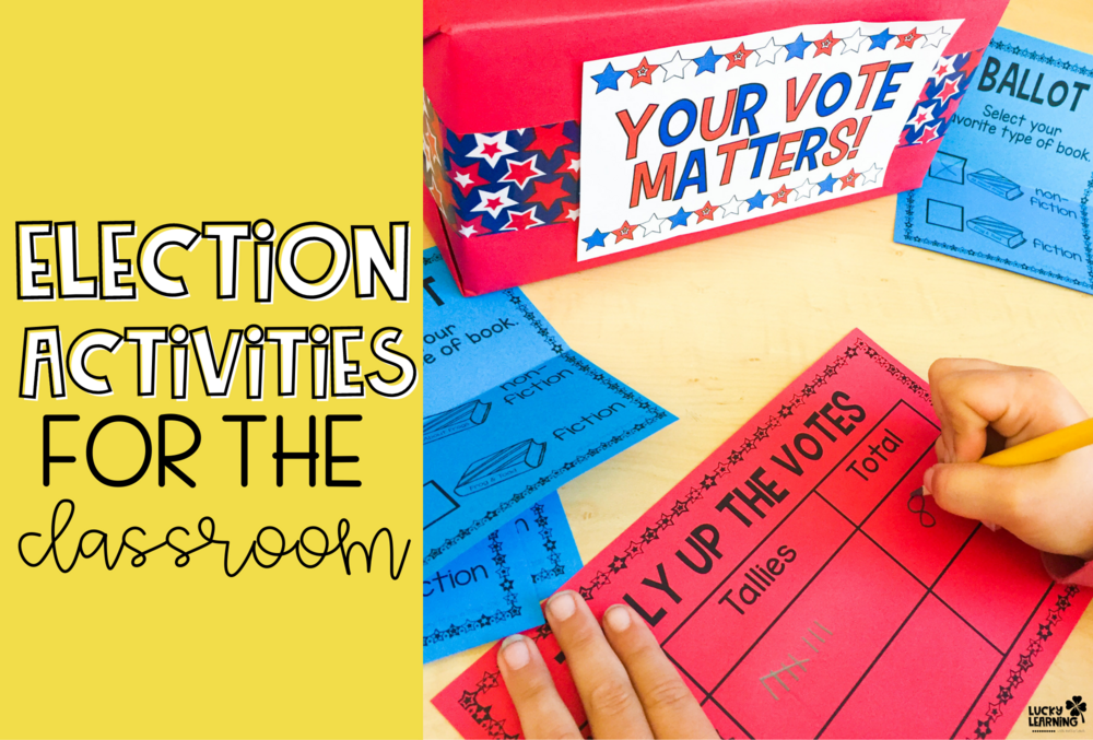 Election Activities for the elementary Classroom | Lucky Learning with Molly Lynch