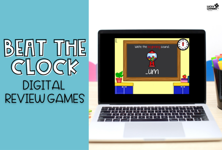 beat the clock game ideas that help students learn math with fun activities | Lucky Learning with Molly Lynch