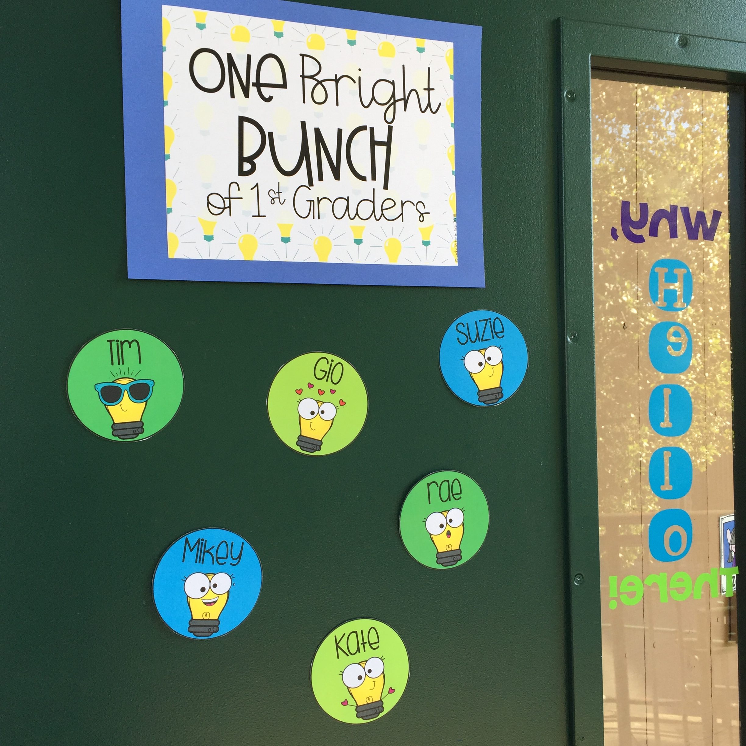 one bright bunch of 1st graders display | Lucky Learning with Molly Lynch 