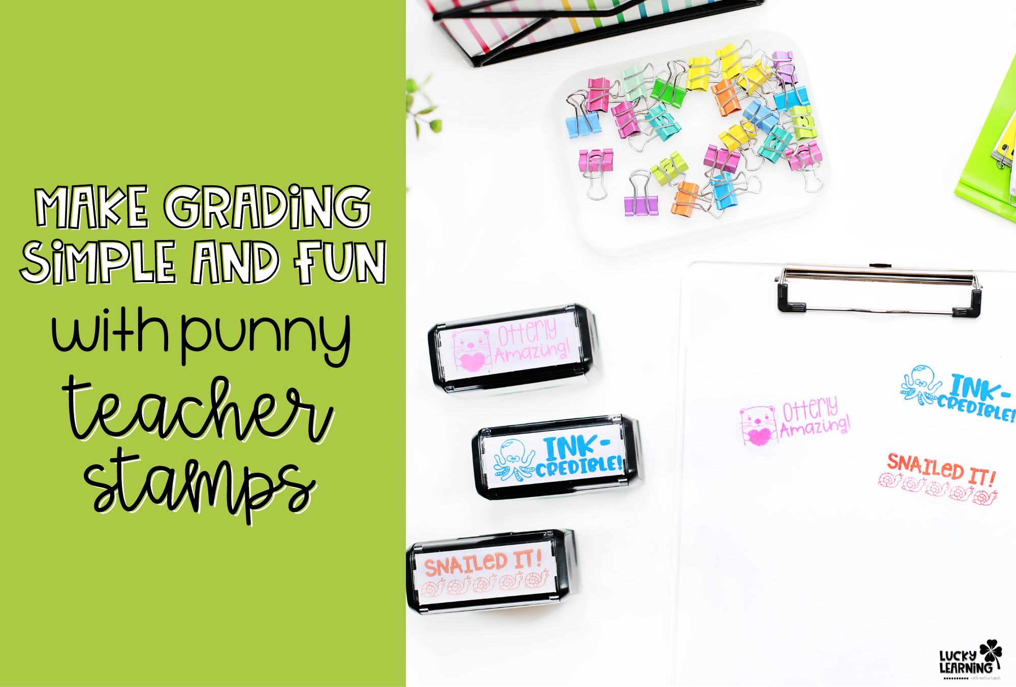 custom stamps including a cactus option | Lucky Learning with Molly Lynch