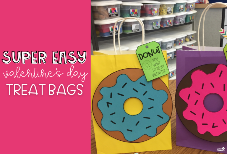 Simple Valentine Bags for Valentines Day Party in the Classroom | Lucky Learning with Molly Lynch
