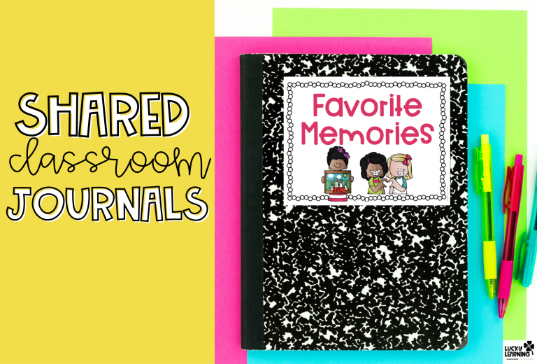 shared classroom journal ideas for elementary students | Lucky Learning with Molly Lynch
