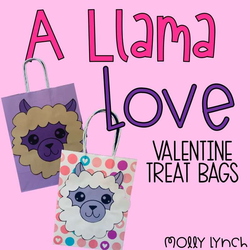 Llama Valentine Bag for Treats | Lucky Learning with Molly Lynch