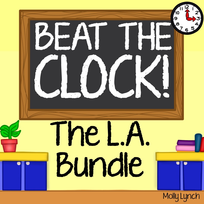 beat the clock language arts bundle | Lucky Learning with Molly Lynch