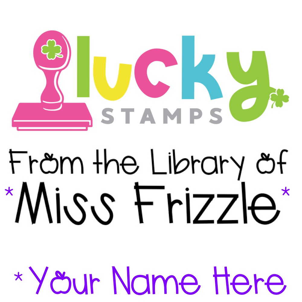 from the library of personalized teacher stamp funny | Lucky Learning with Molly Lynch 