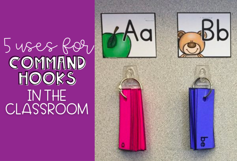 5 awesome uses for command hooks in classrooms for elementary students | Lucky Learning with Molly Lynch