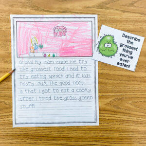 example of a writing activity to motivate reluctant writers | Lucky Learning with Molly Lynch