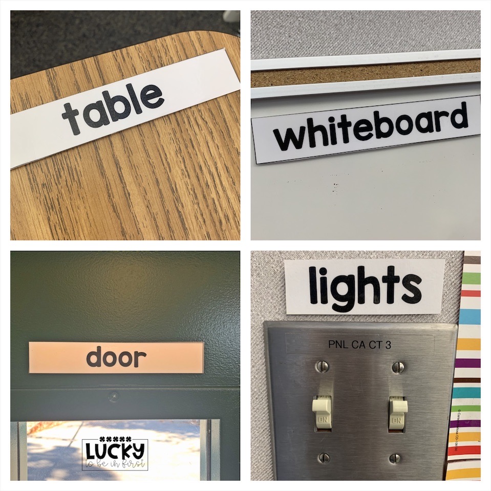 Label everything in your classroom
