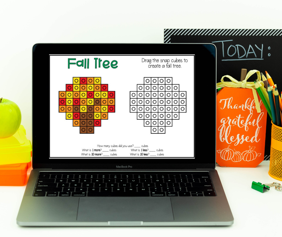 Fall Snap Cubes for BOOM Cards make it an awesome alternative to using snap cubes! | Lucky Learning with Molly Lynch 