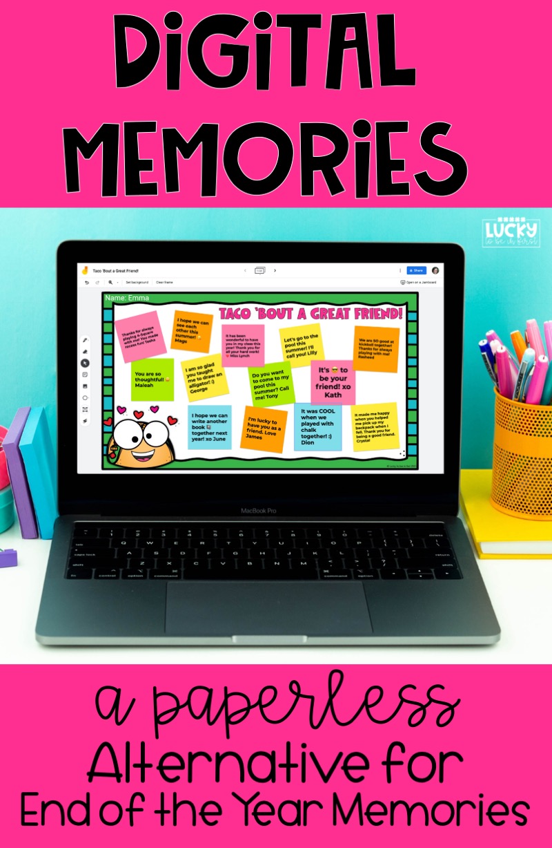Make your End of the Year memorable with Digital Memories on Jamboard! No prep but something your students will have forever!