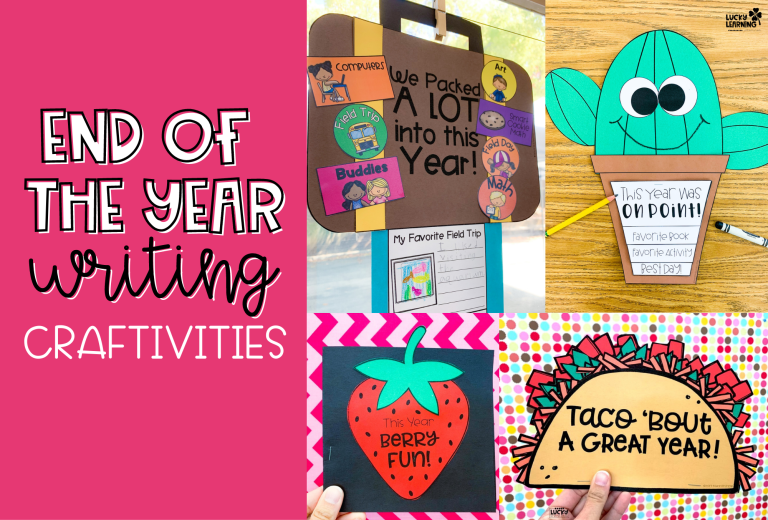end of the year writing activities and ideas for 1st grade | Lucky Learning with Molly Lynch