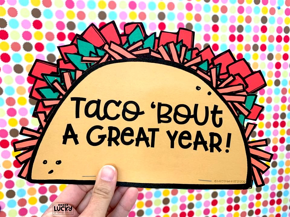 taco bout a great year writing activity | Lucky Learning with Molly Lynch 
