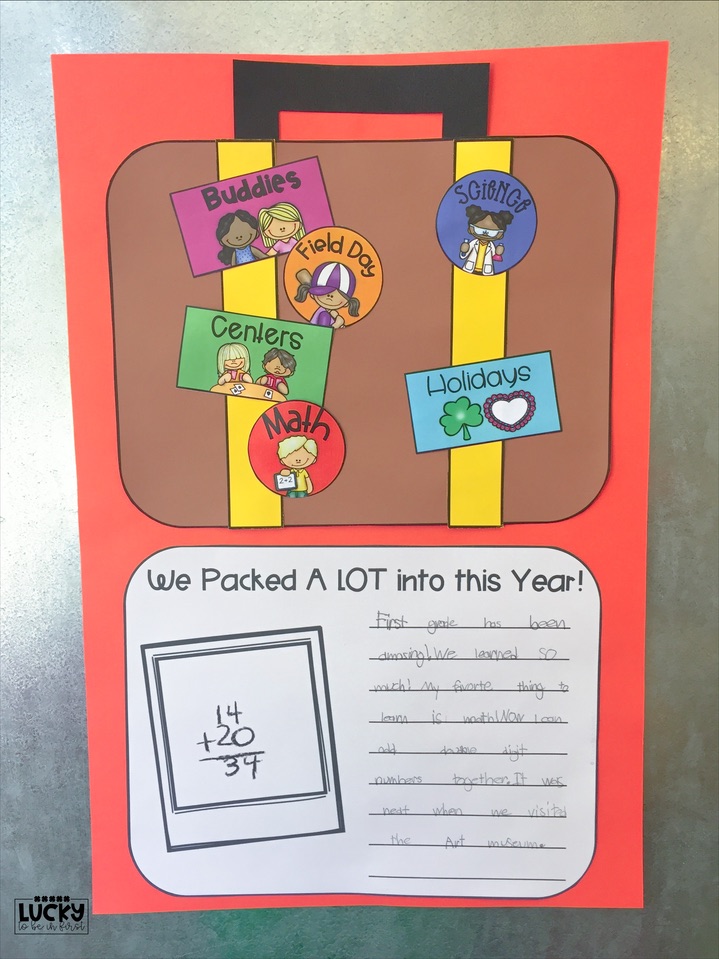 example of an end of the year writing activity | Lucky Learning with Molly Lynch 