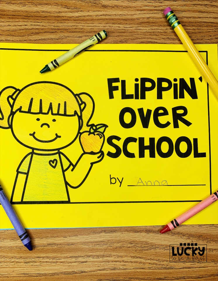 back to school flip book cover | Lucky Learning with Molly Lynch 