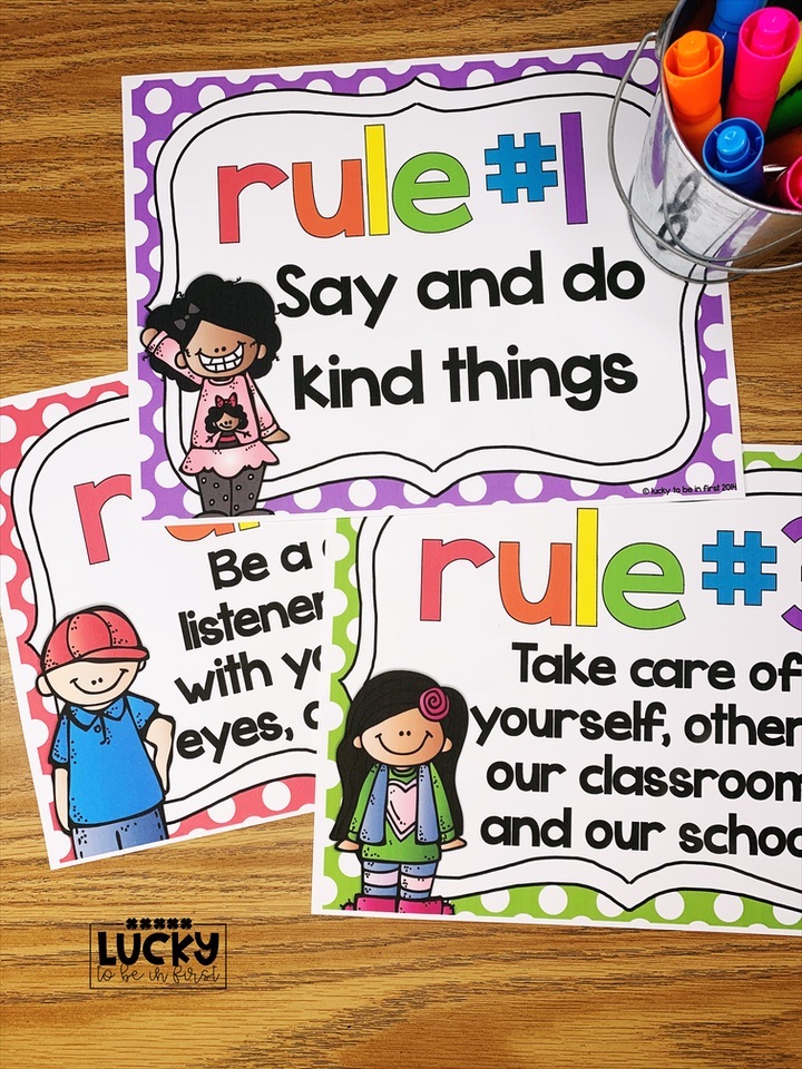 example of a making rules activity for new first graders | Lucky Learning with Molly Lynch 