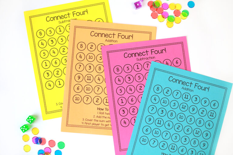Connect Four Math Game | Lucky Learning with Molly Lynch