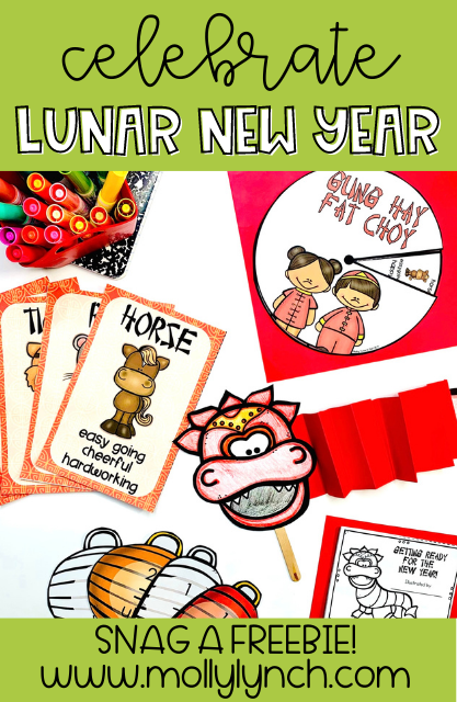 activities for the lunar new year in the classroom | Lucky Learning with Molly Lynch