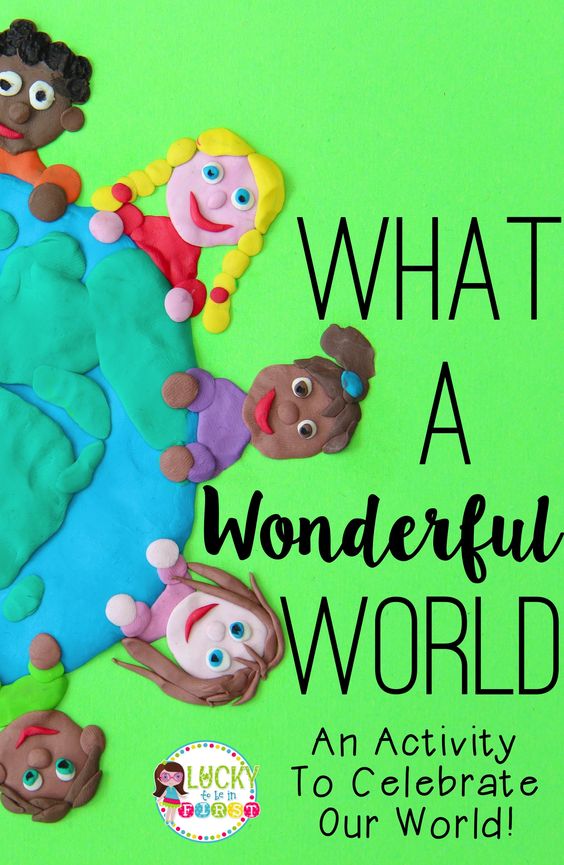 what a wonderful world activities for elementary school | Lucky Learning with Molly Lynch 