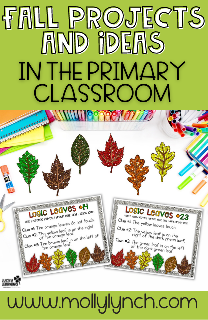 fall projects and classroom ideas for primary classrooms | Lucky Learning with Molly Lynch 