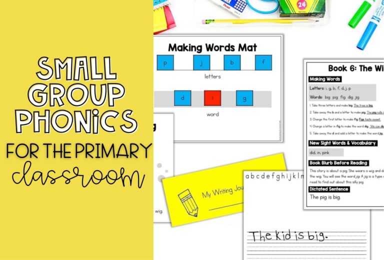 Small Group Phonics activity and instruction | Lucky Learning with Molly Lynch