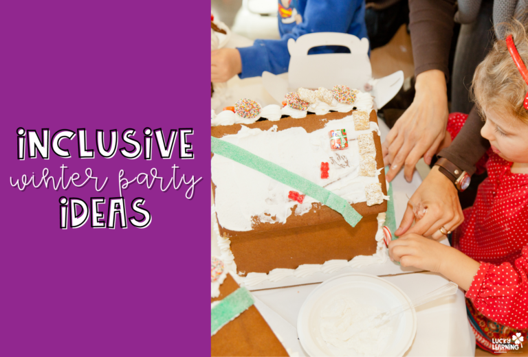 Inclusive Winter Party Ideas and activities | Lucky Learning with Molly Lynch