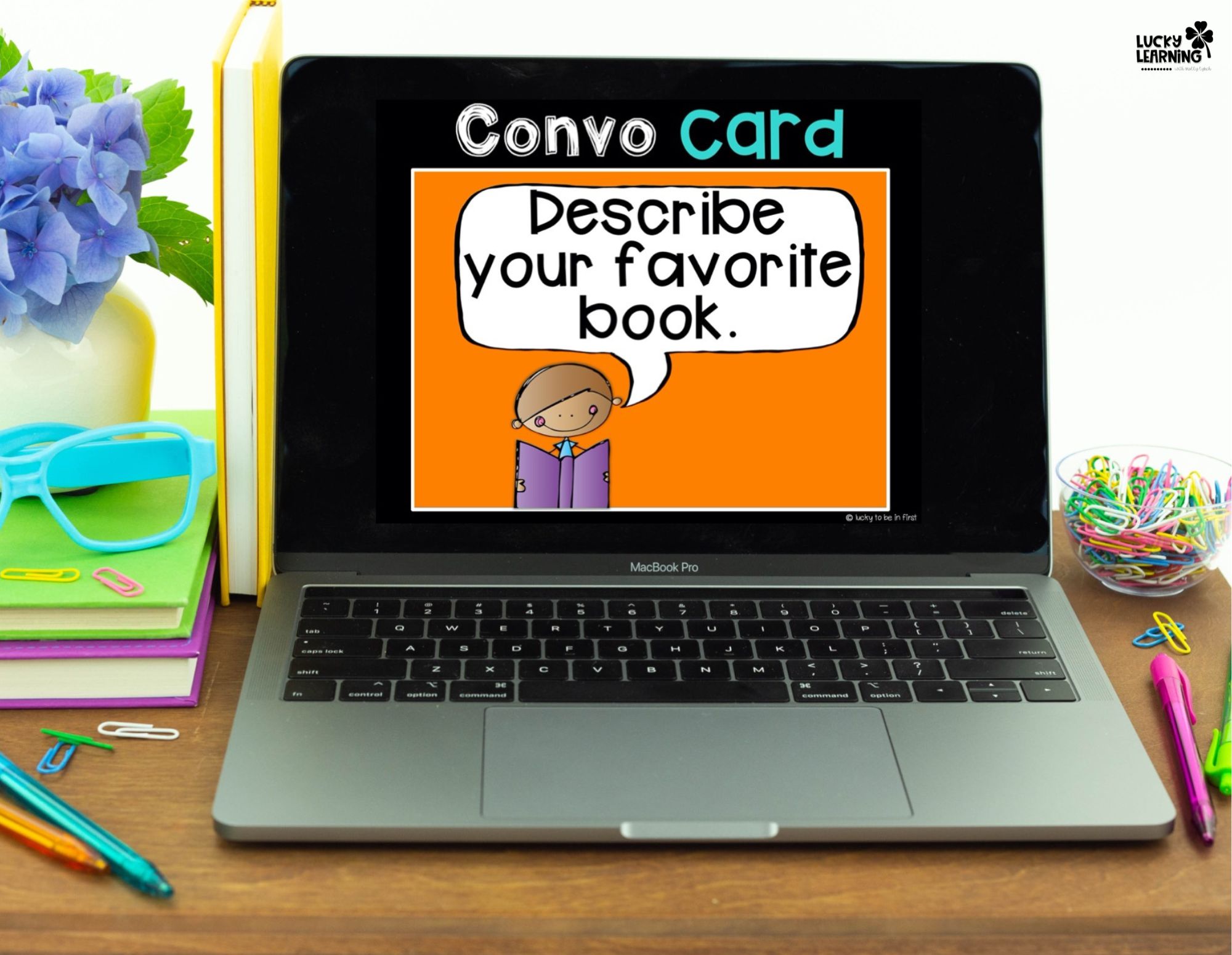 describe your book convo card is an easy sel activity for an elementary classroom | Lucky Learning with Molly Lynch