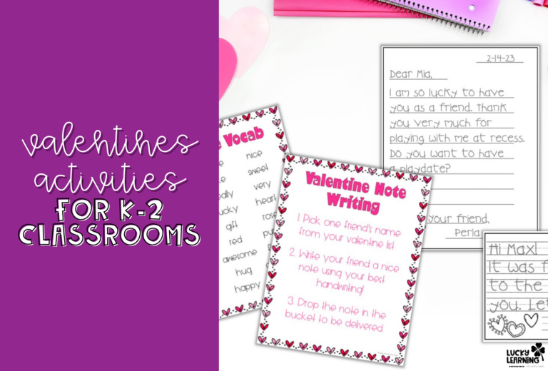 Valentines Activities for K-2 Classrooms | Lucky Learning with Molly Lynch