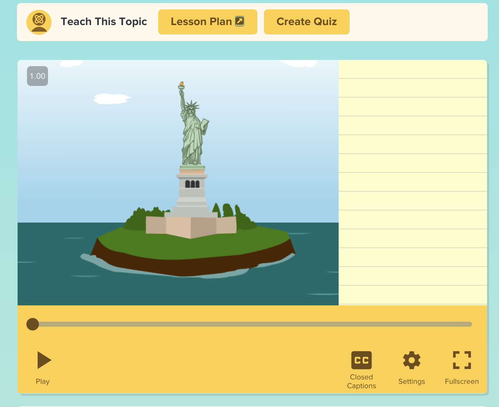 screenshot of brainpop jr videos for learning us symbols | Lucky Learning with Molly Lynch