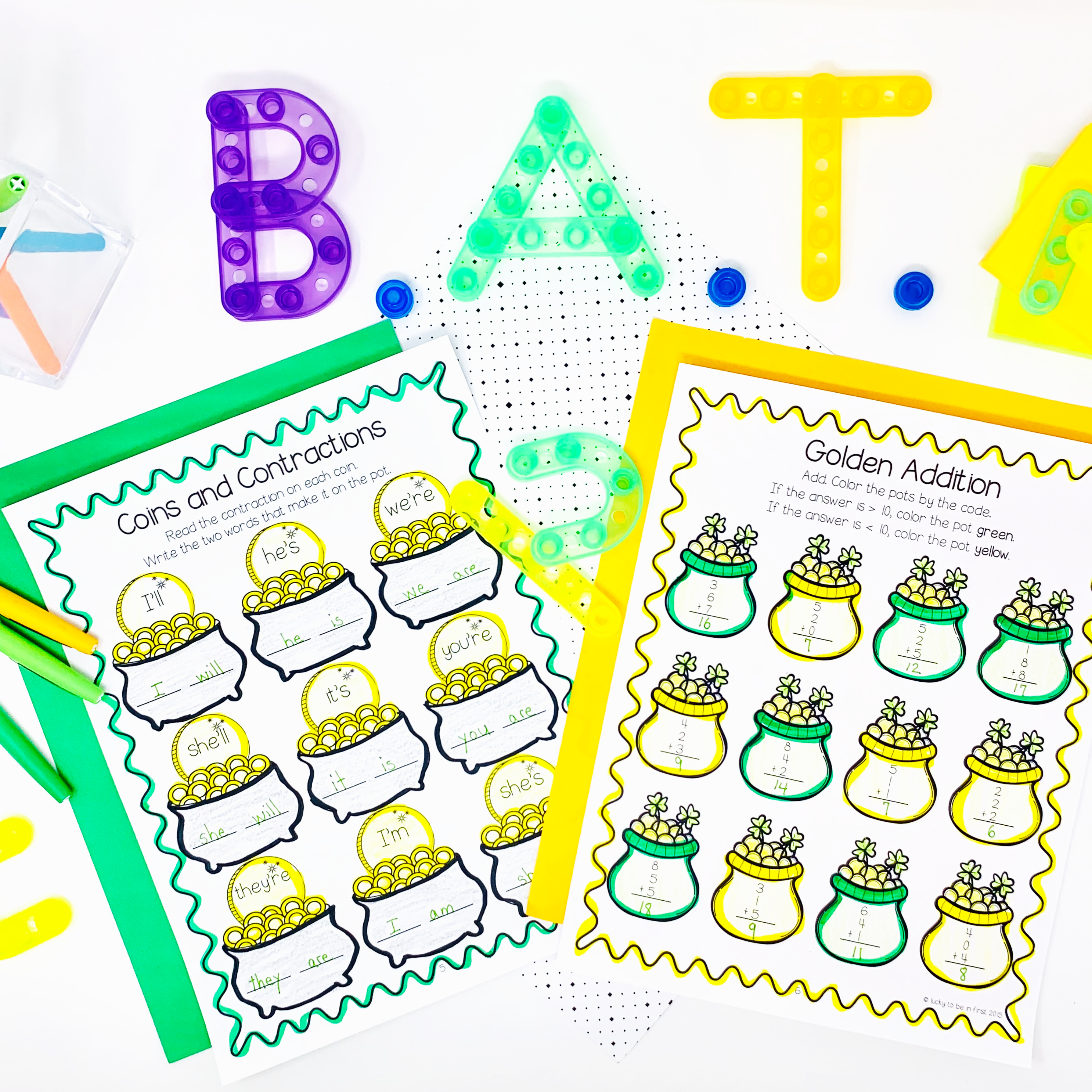 march bat book activities for early finishers | Lucky Learning with Molly Lynch