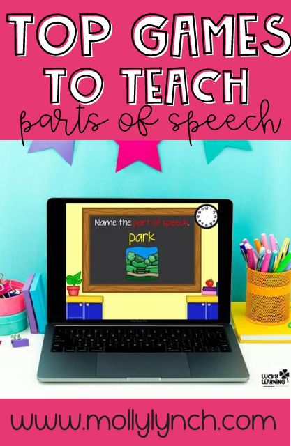 top parts of speech games for young students | Lucky Learning with Molly Lynch