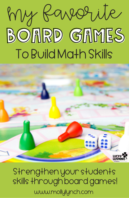 best board games for kids to learn math skills | Lucky Learning with Molly Lynch