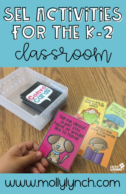 convo cards are a fun sel activity | Lucky Learning with Molly Lynch