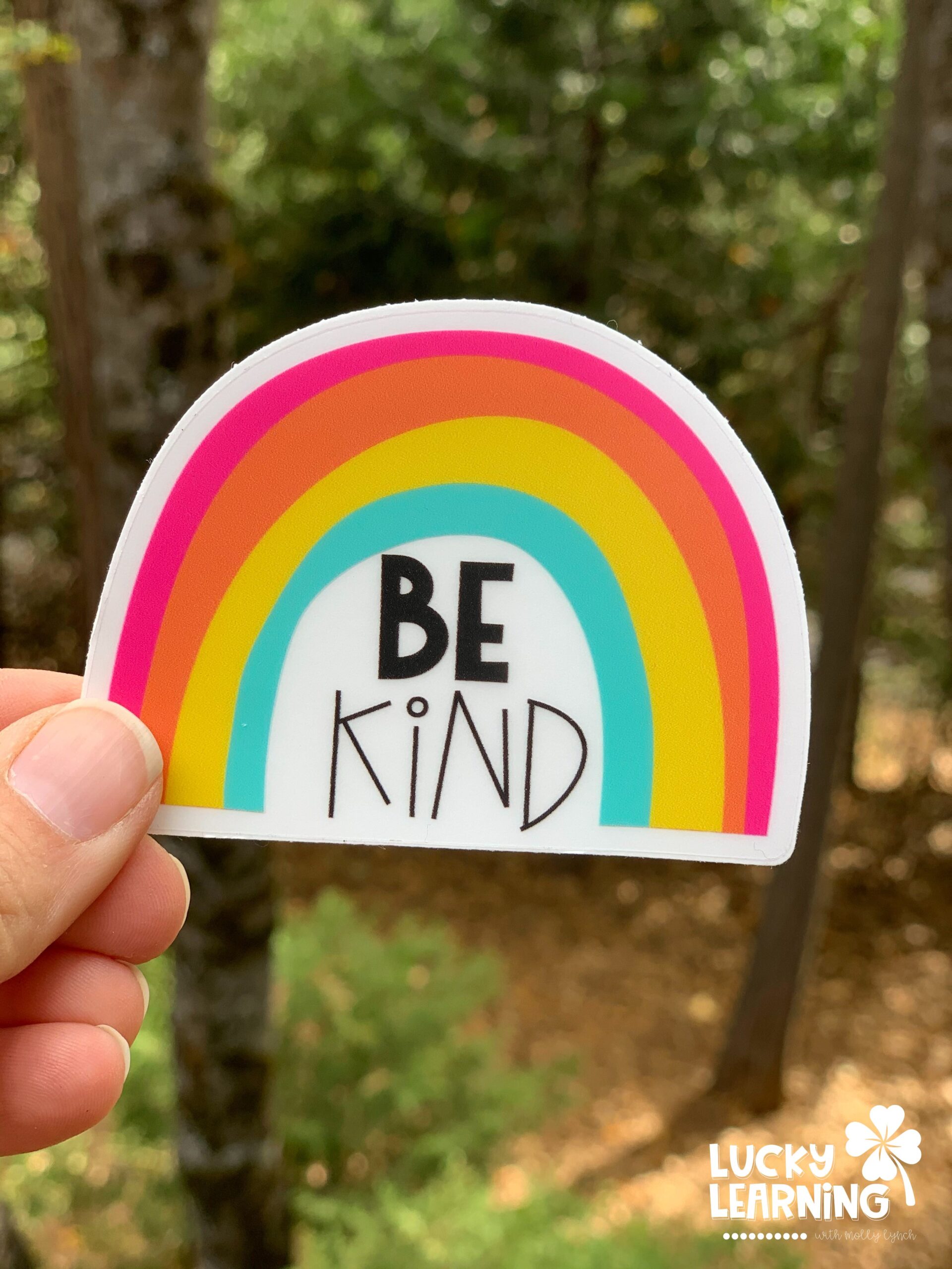 Be Kind Sticker by Lucky Learning with Molly Lynch