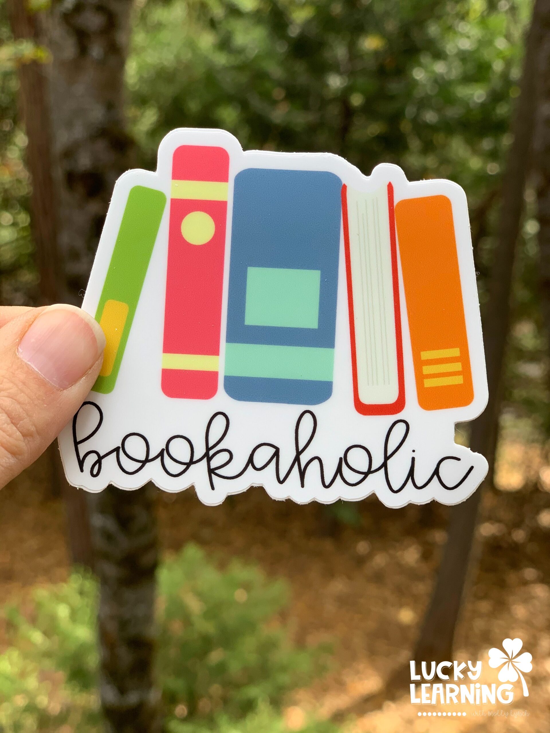 Bookaholic Sticker by Lucky Learning with Molly Lynch