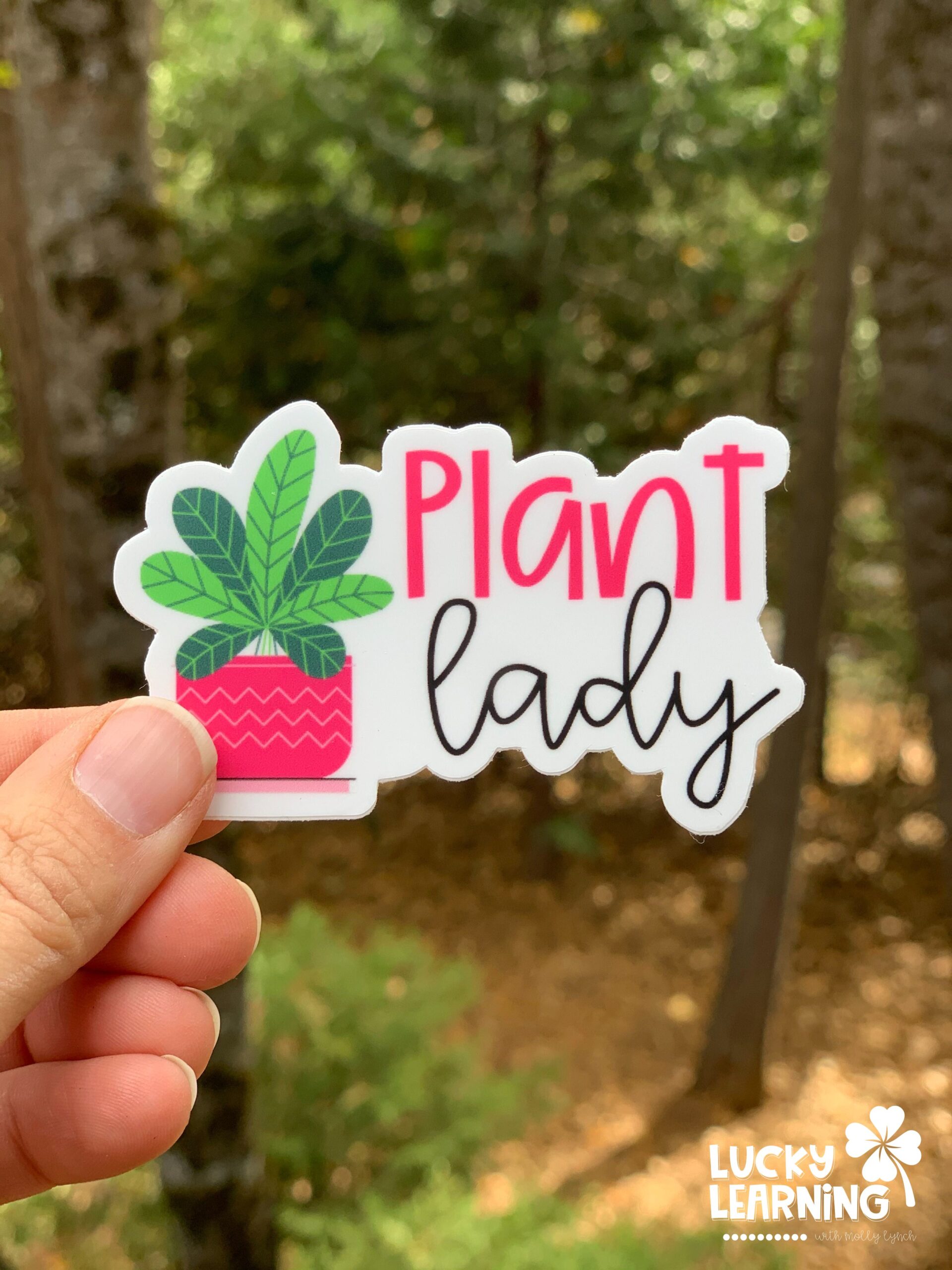Plant Lady Sticker by Lucky Learning with Molly Lynch